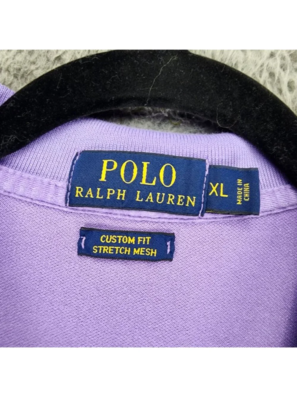 Polo Ralph Lauren Shirt Mens XL Purple Short Sleeve Polo